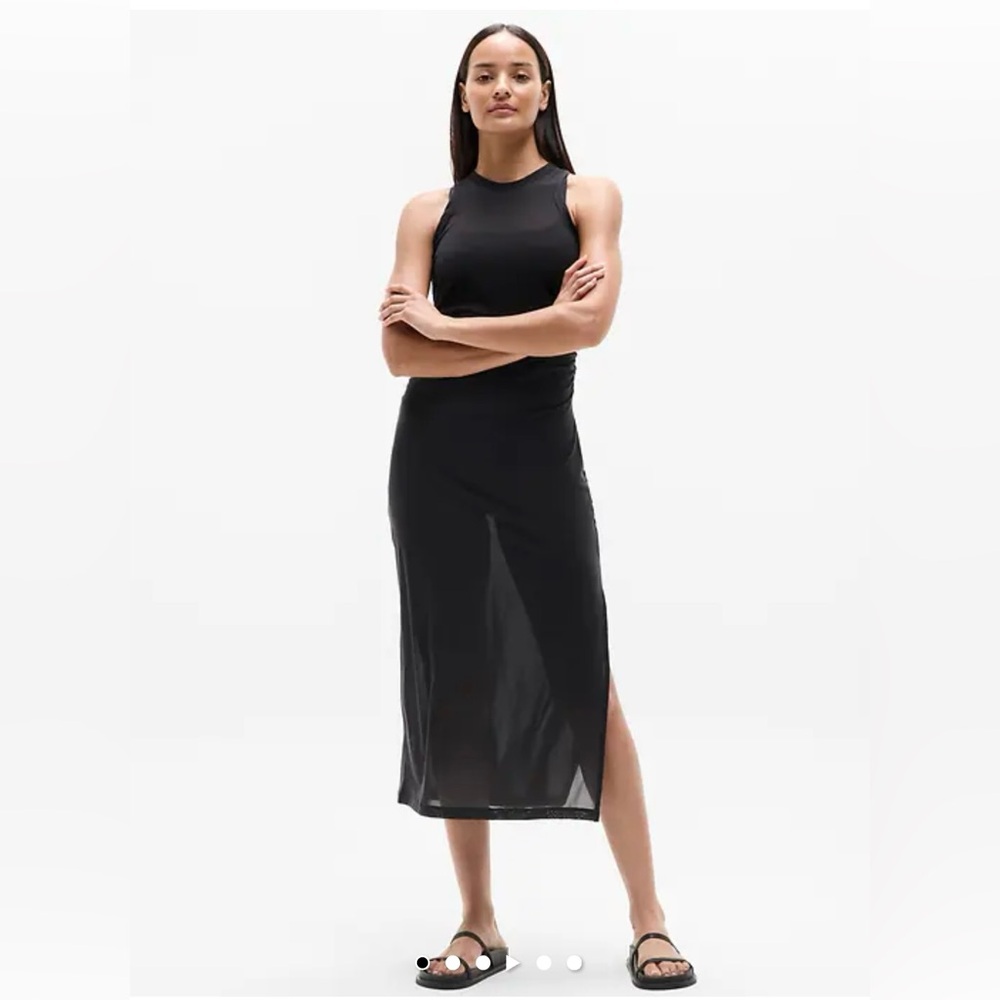 NWT Sheer Mesh Tank Dress